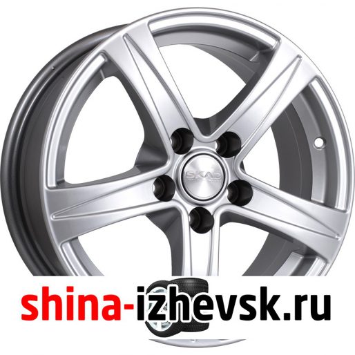 Колесный диск СКАД Sakura 6.5xR16 5×114.3 ET45 DIA60.1 серебристый в Ижевске